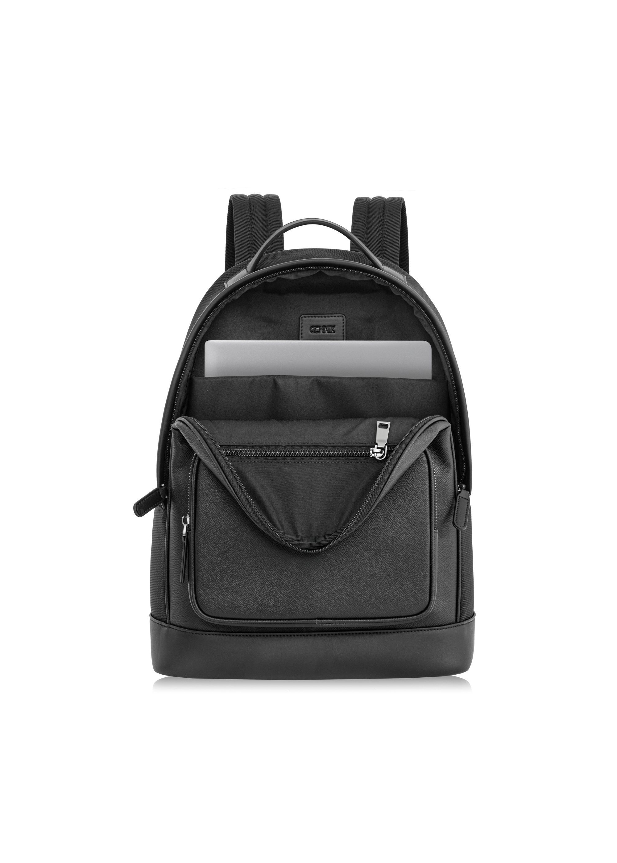 Black large men's backpack TORMN-0361-99(W25)-05