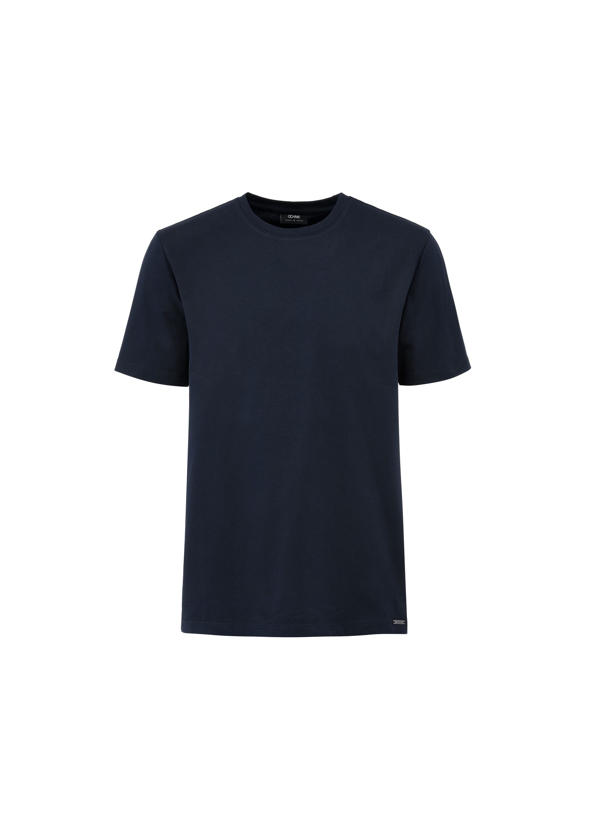 Navy blue men's basic t-shirt TSHMT-0110-68(Z24)-03