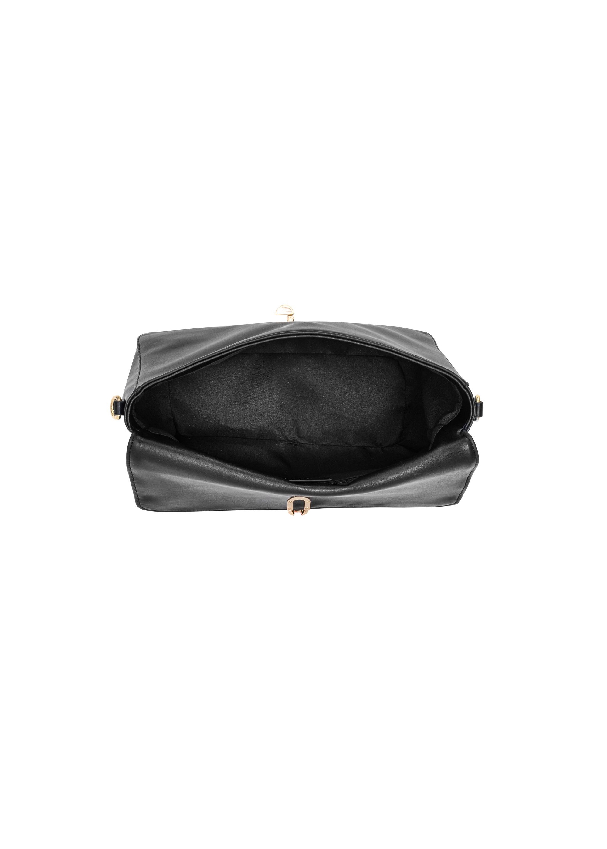 Capacious black women's bag TOREC-0970-99(Z24)-06