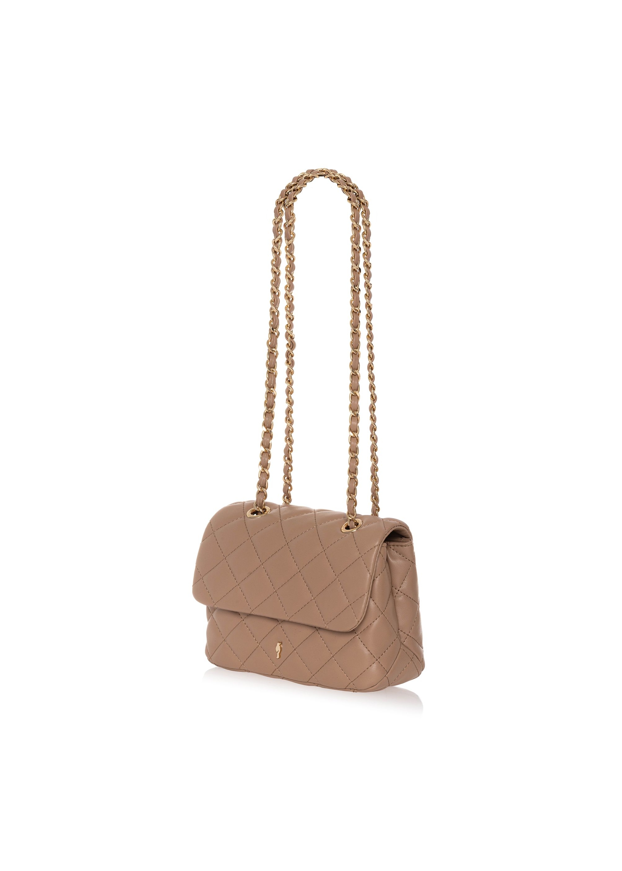 Beige quilted women's handbag TOREC-0932B-81(W25)-02