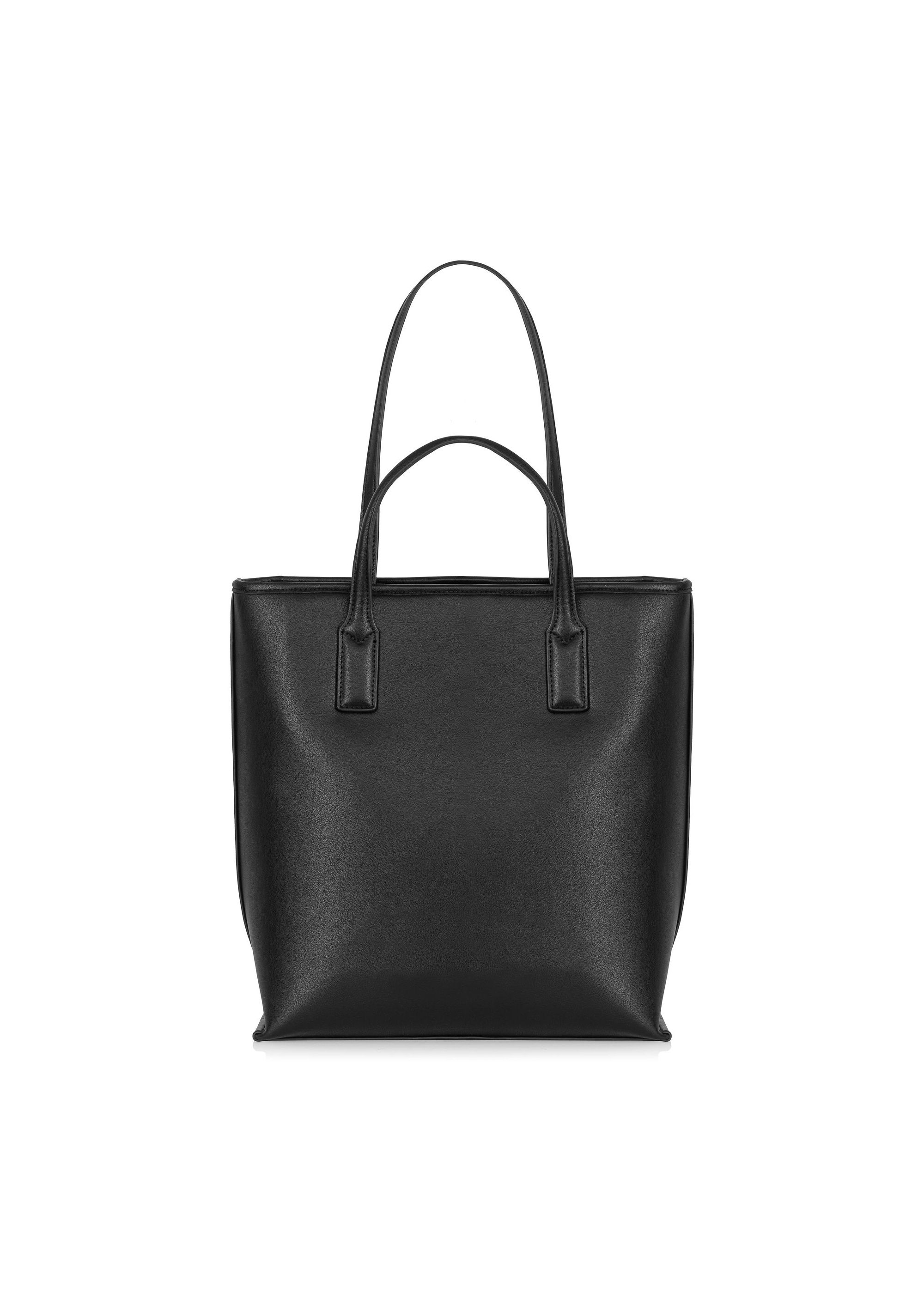 Black women's shopper bag TOREC-0907-99(W24)-04