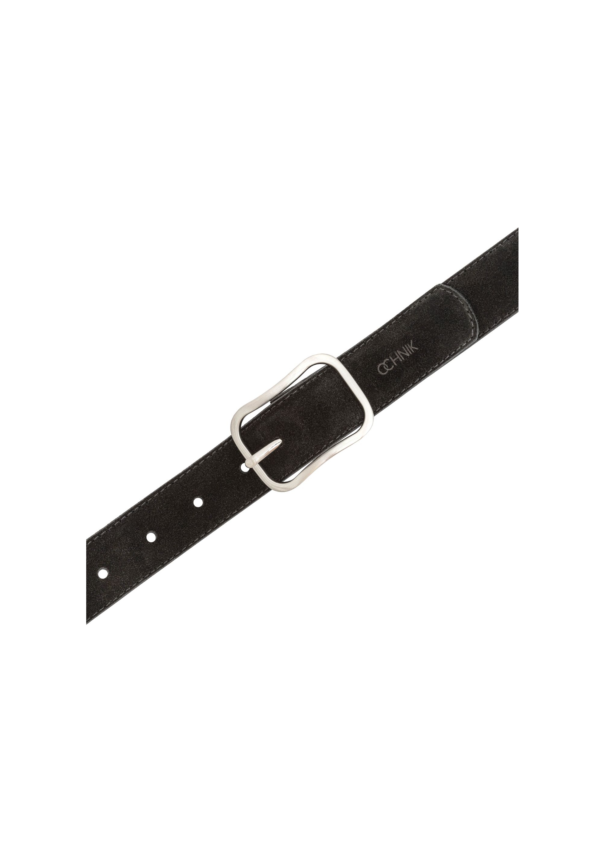 Black leather women's belt PASDS-0317-98(Z24)