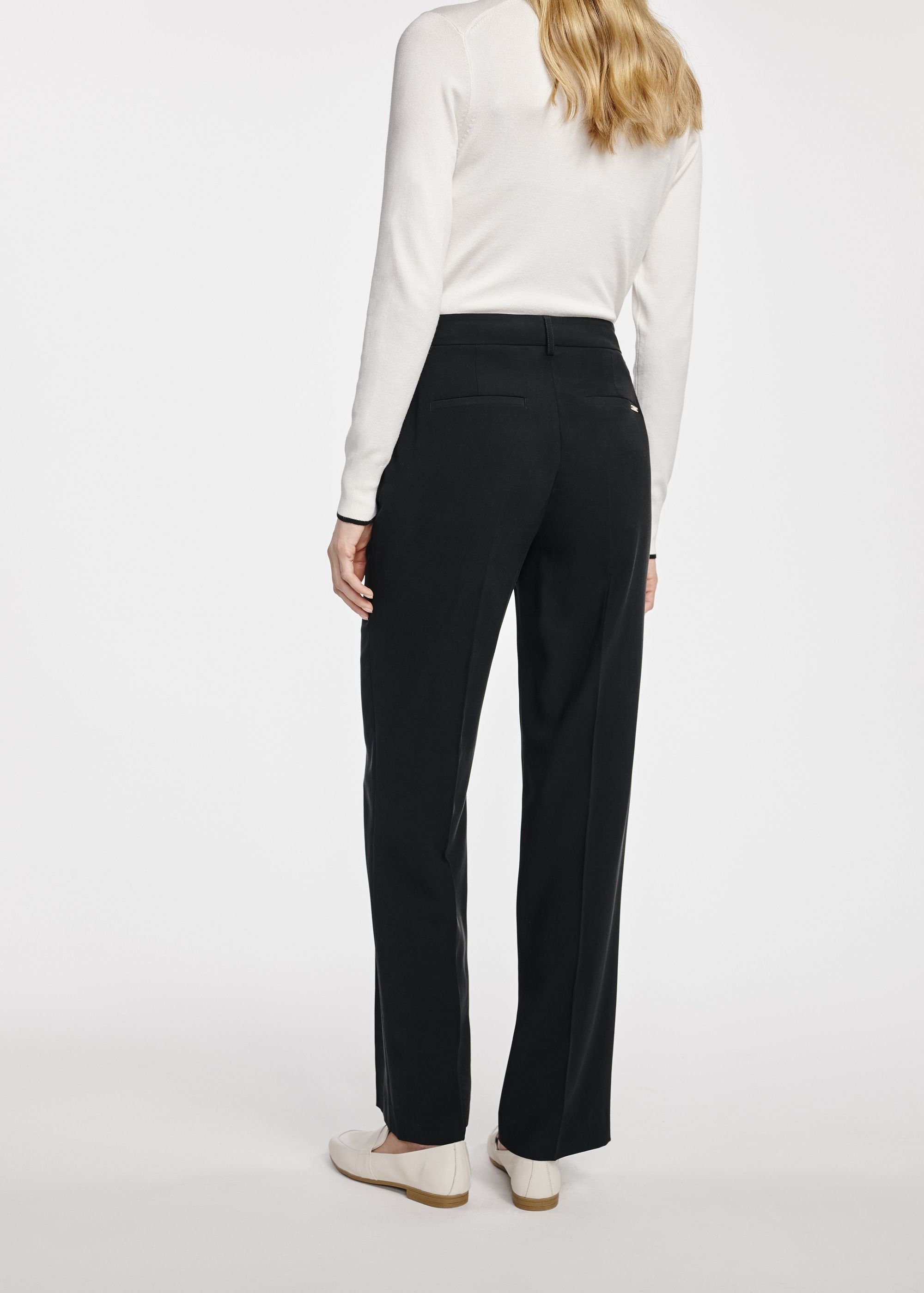 Black elegant women's trousers SPODT-0106-98(W25)-03