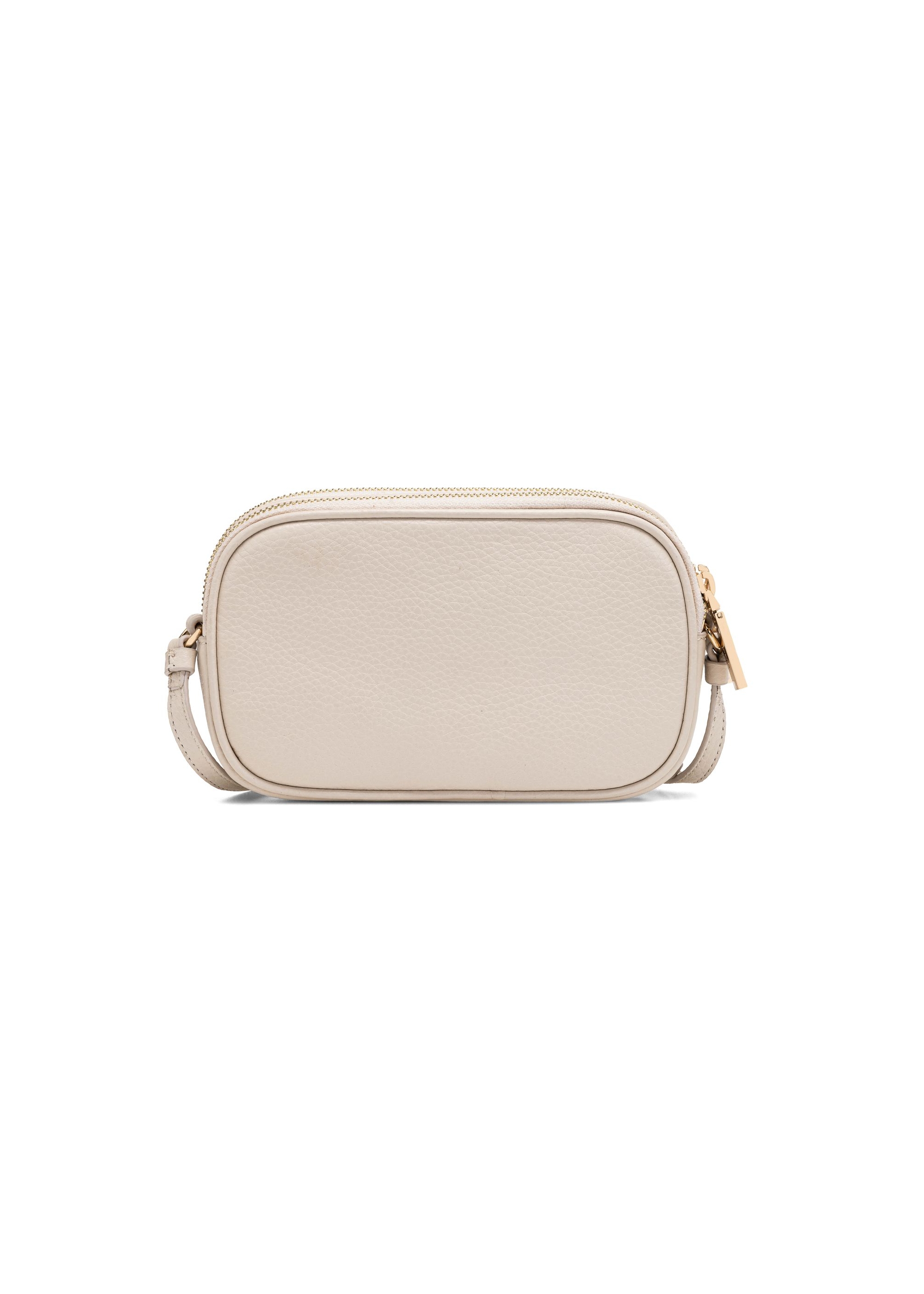 Small cream leather women's handbag TORES-0466C-12(W25)-04