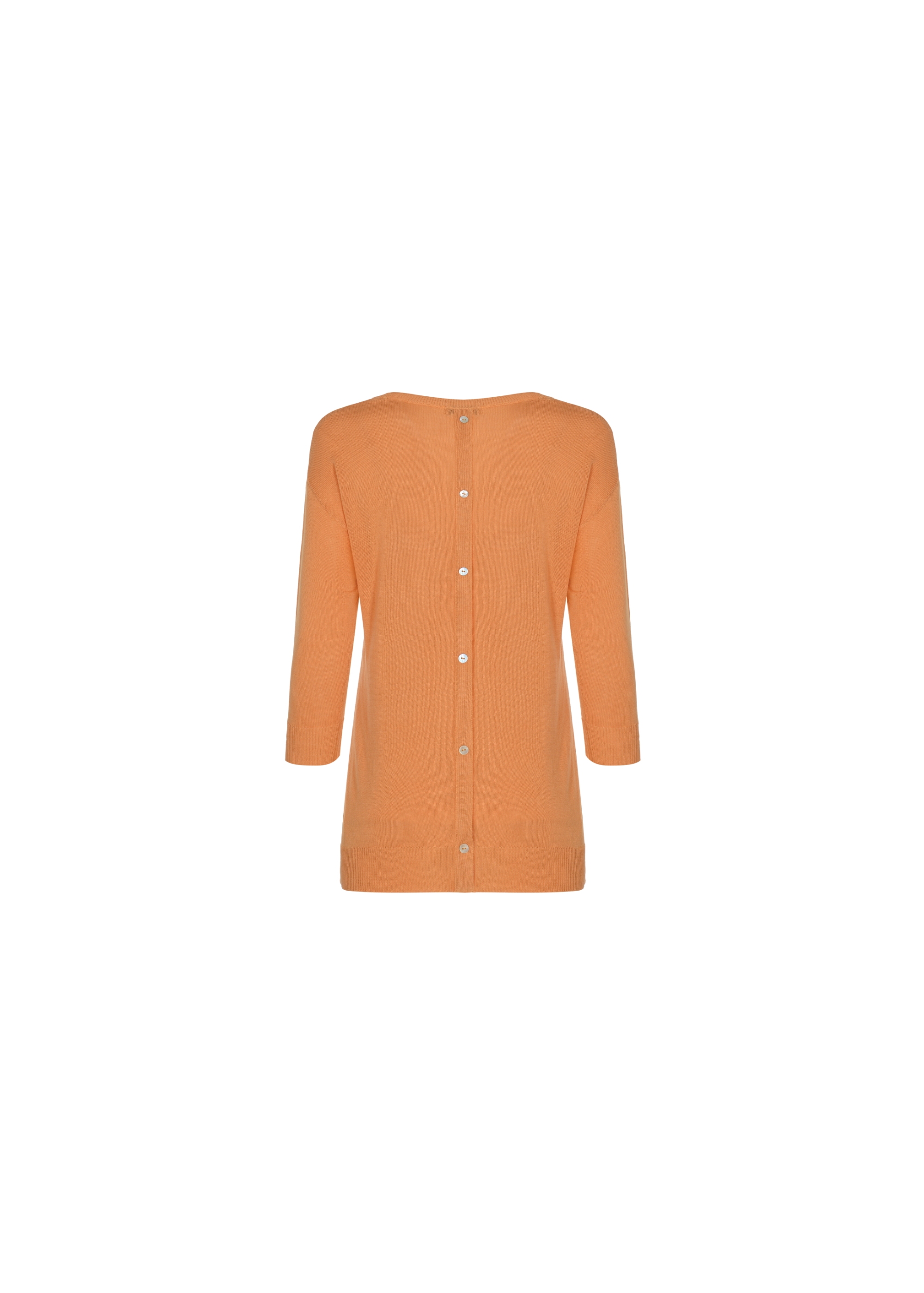 Women's orange blouse BLUDT-0140-30(W22)-04