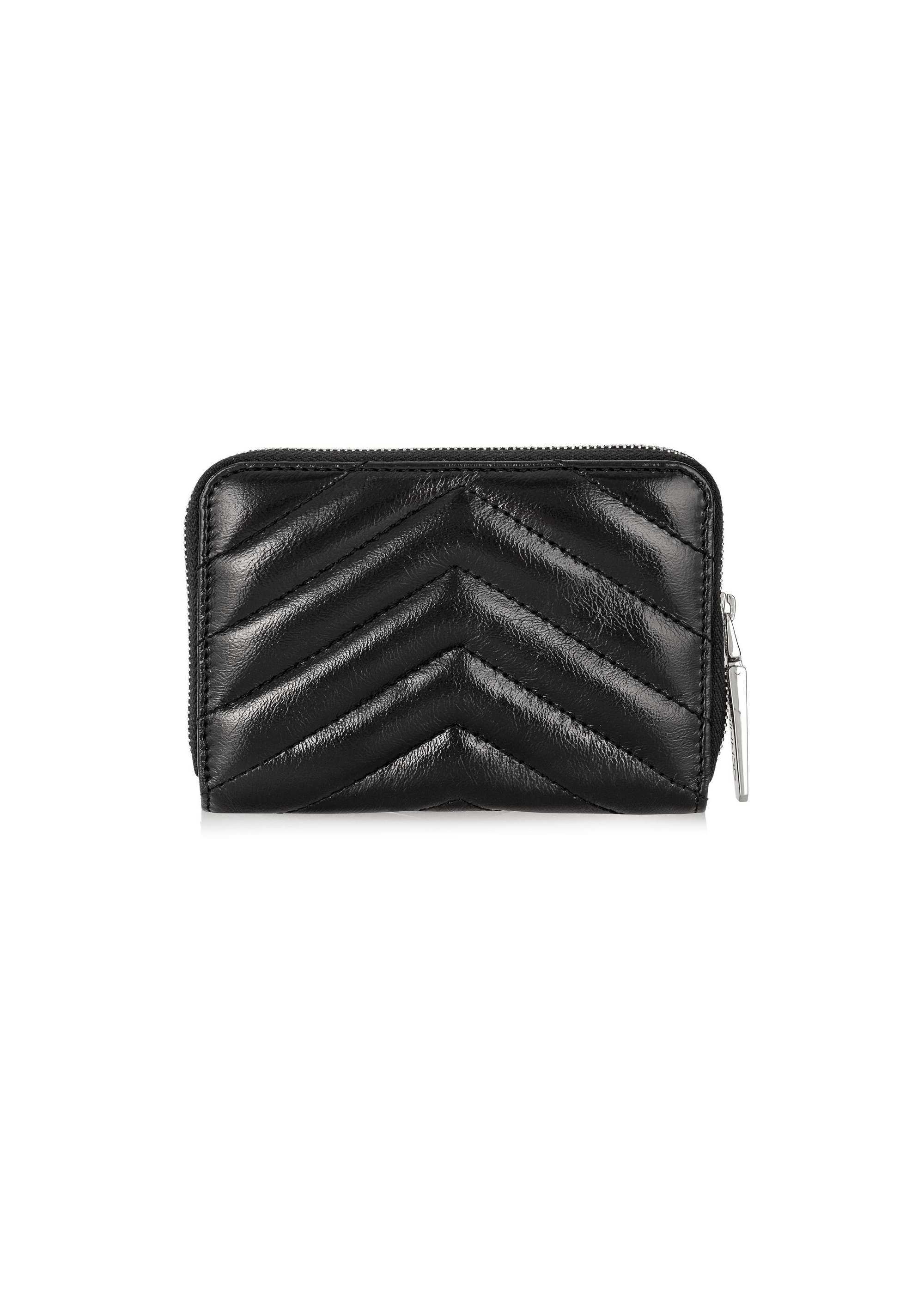 Black leather medium women's wallet PORES-0942-99(Z24)-03