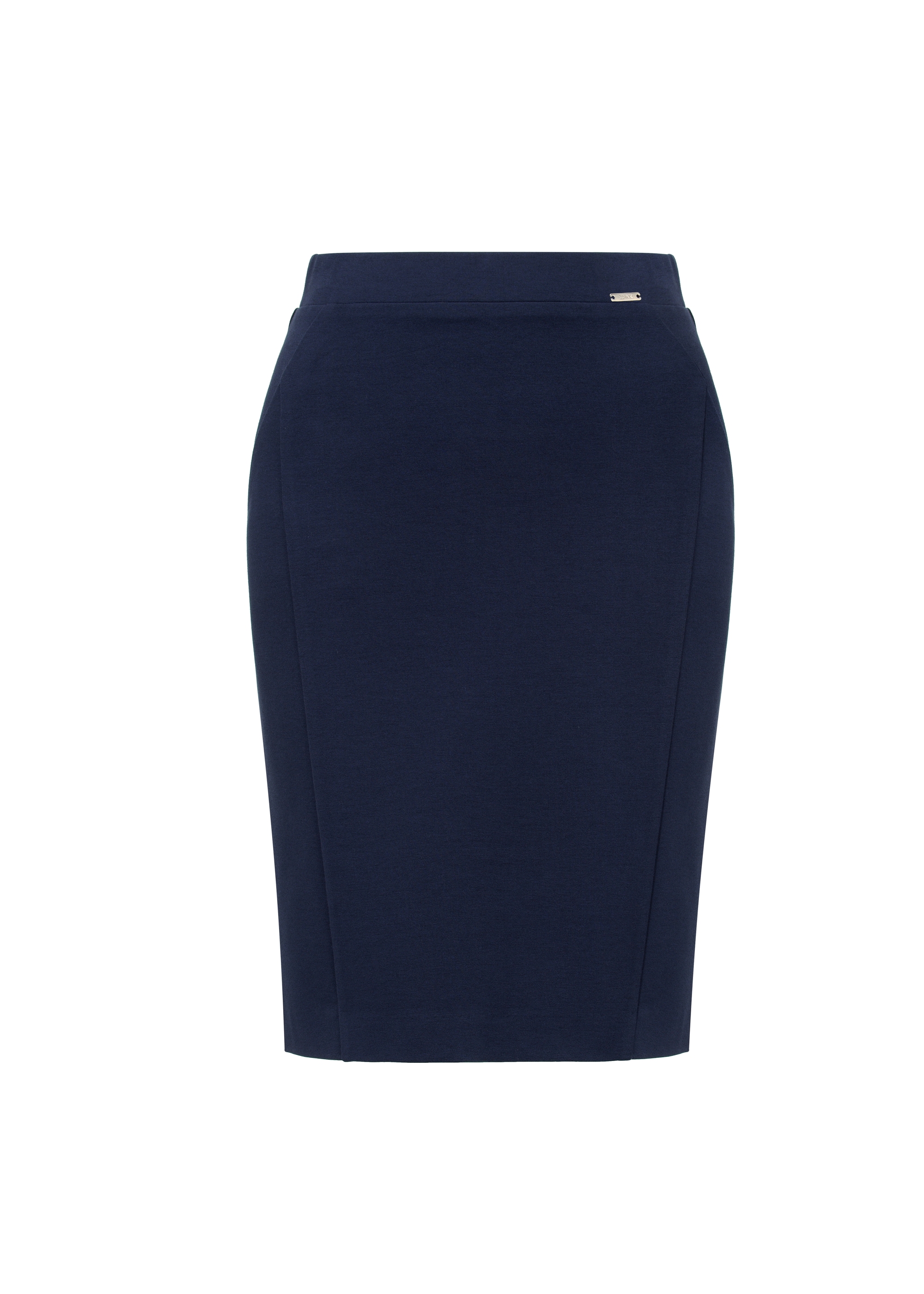 Navy blue pencil skirt SPCDT-0076-69(W23)-05