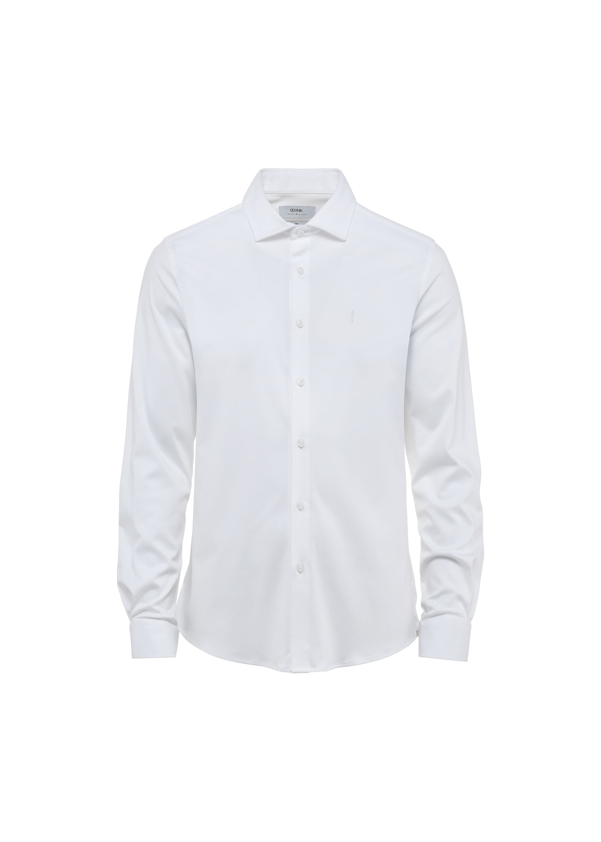 White elegant men's shirt KOSMT-0339-11(W25)-06