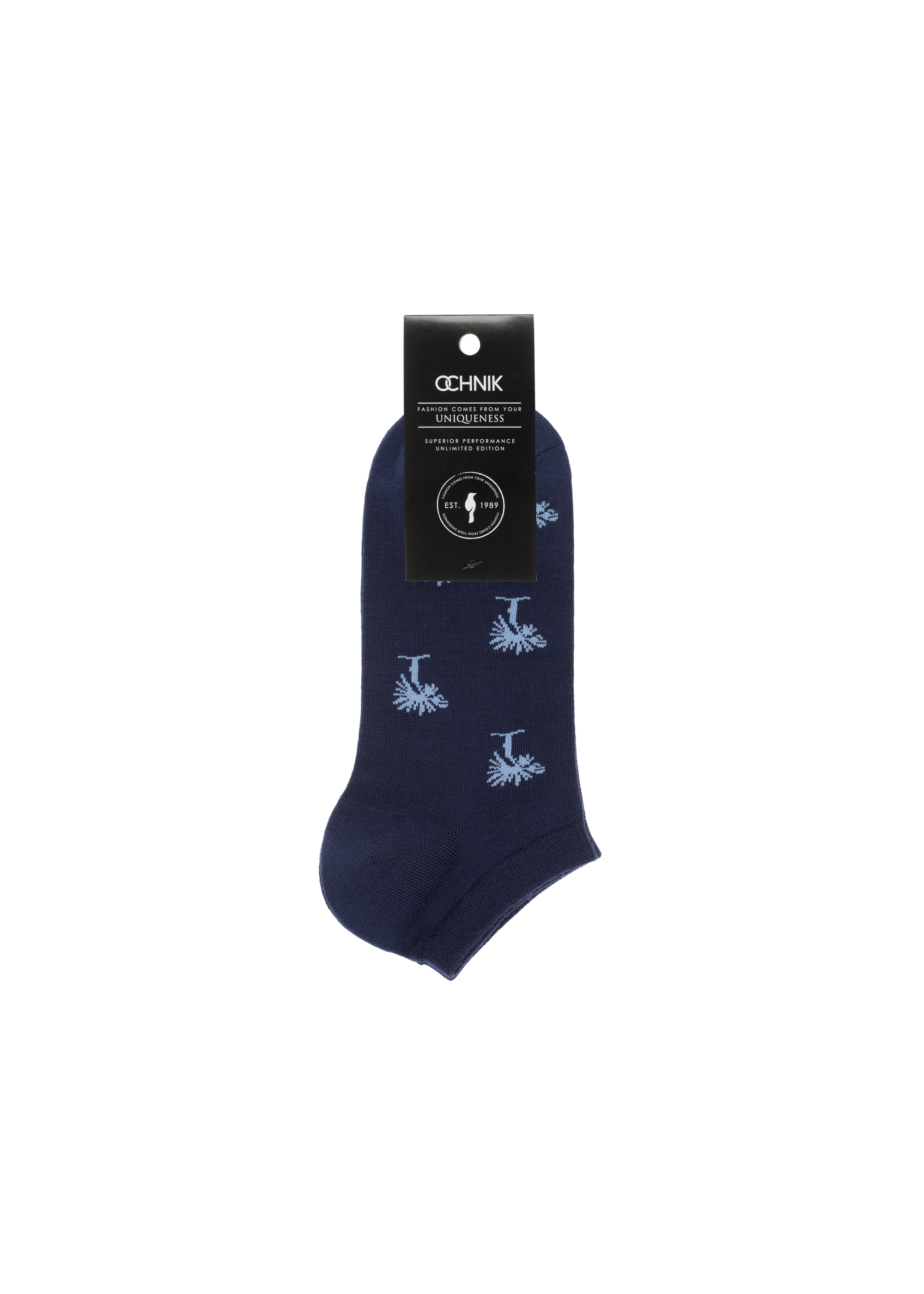 Men's short patterned socks SKAMT-0173-69(W23)-02