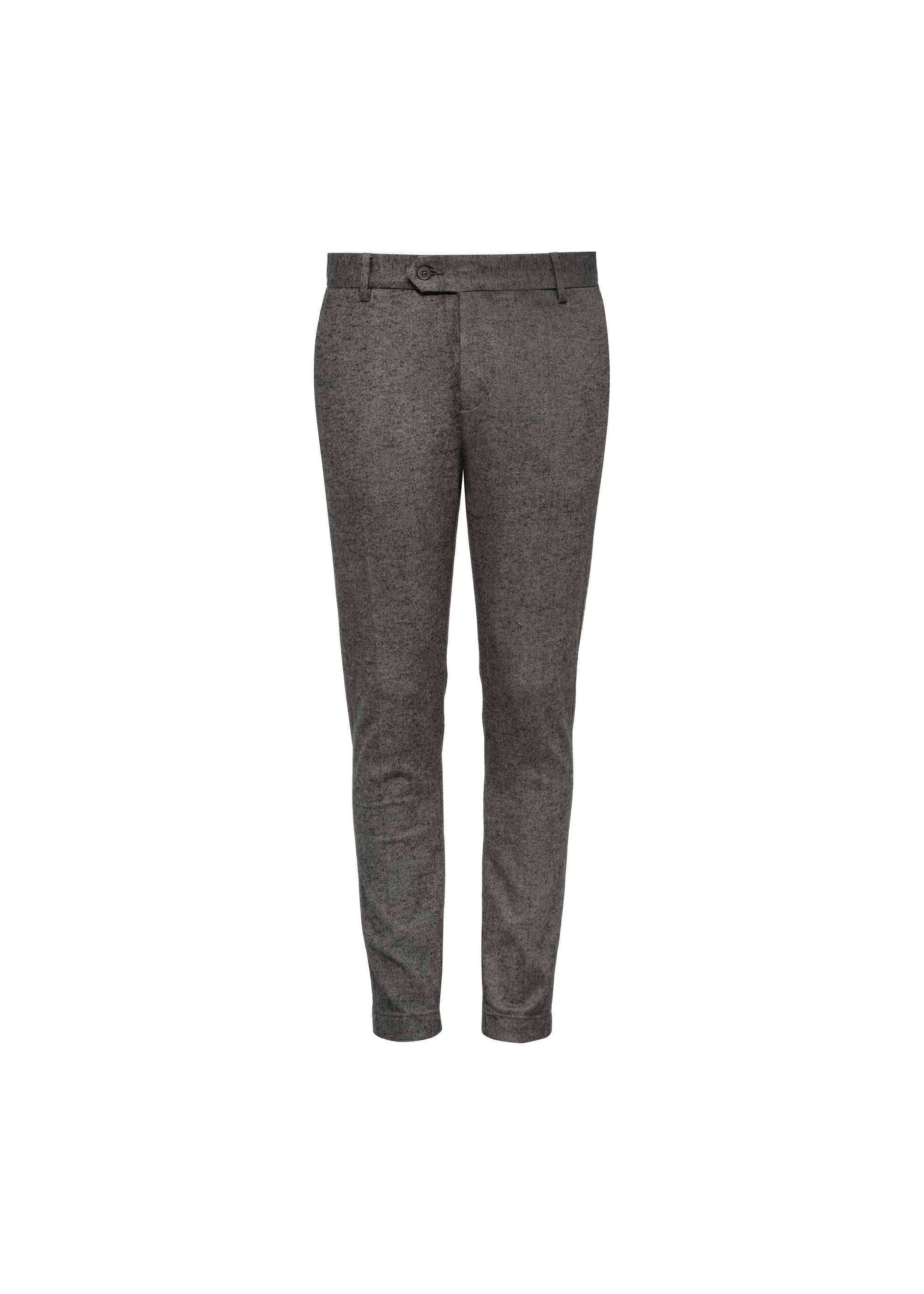 Men's herringbone cigarette pants SPOMT-0100-95(Z24)-01