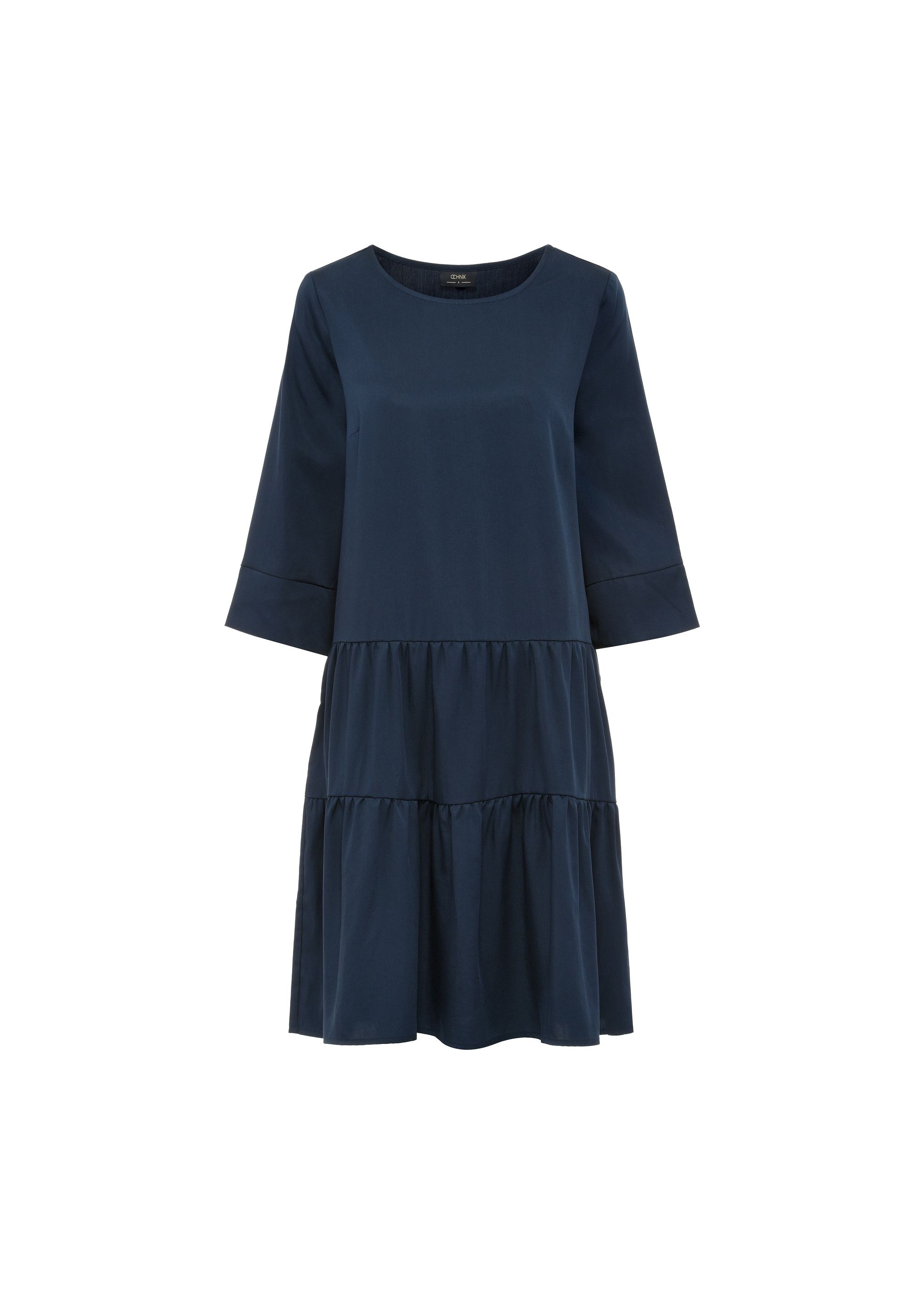 Navy blue baby doll dress SUKDT-0184-69(W25)-01