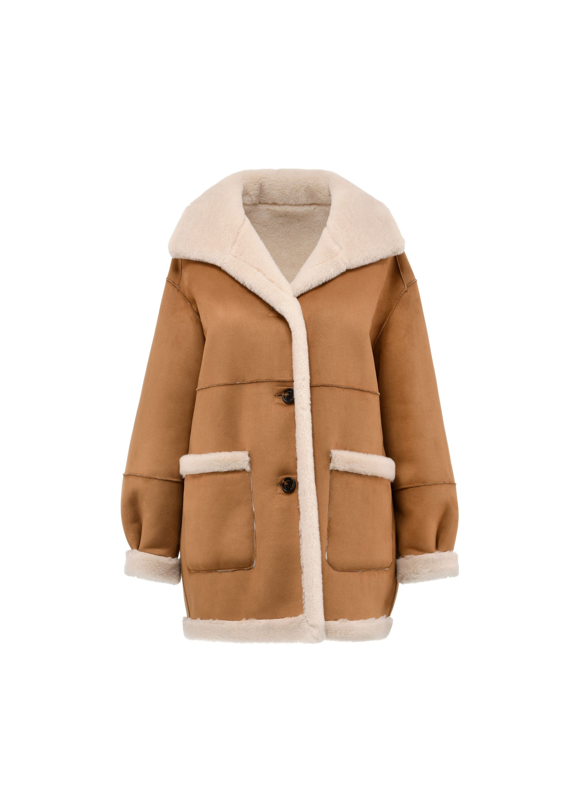 Women's double-sided sheepskin coat KOZDP-0009-24(Z24)-08