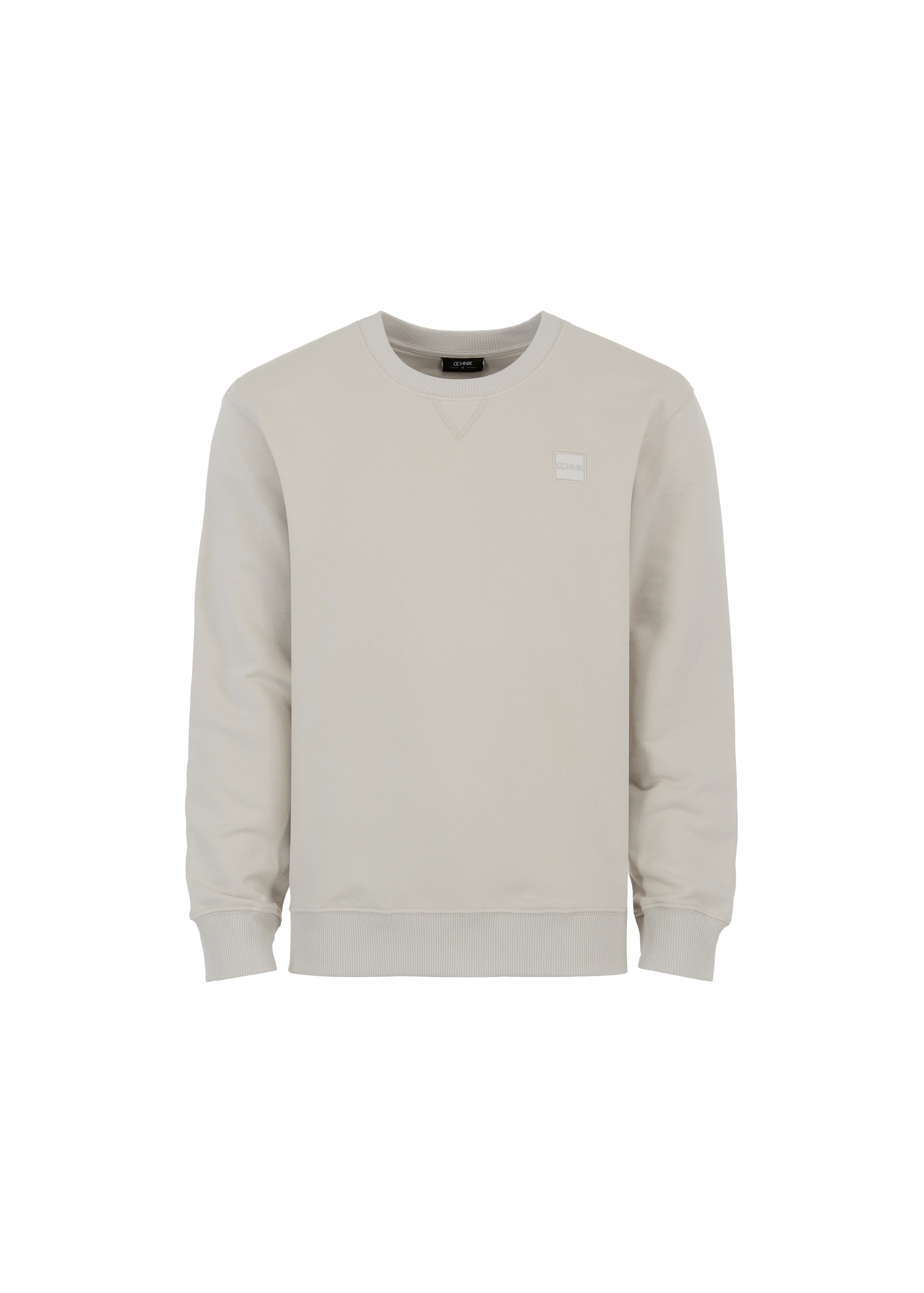 Cream men's sweatshirt with logo BLZMT-0057-66(W23)-05