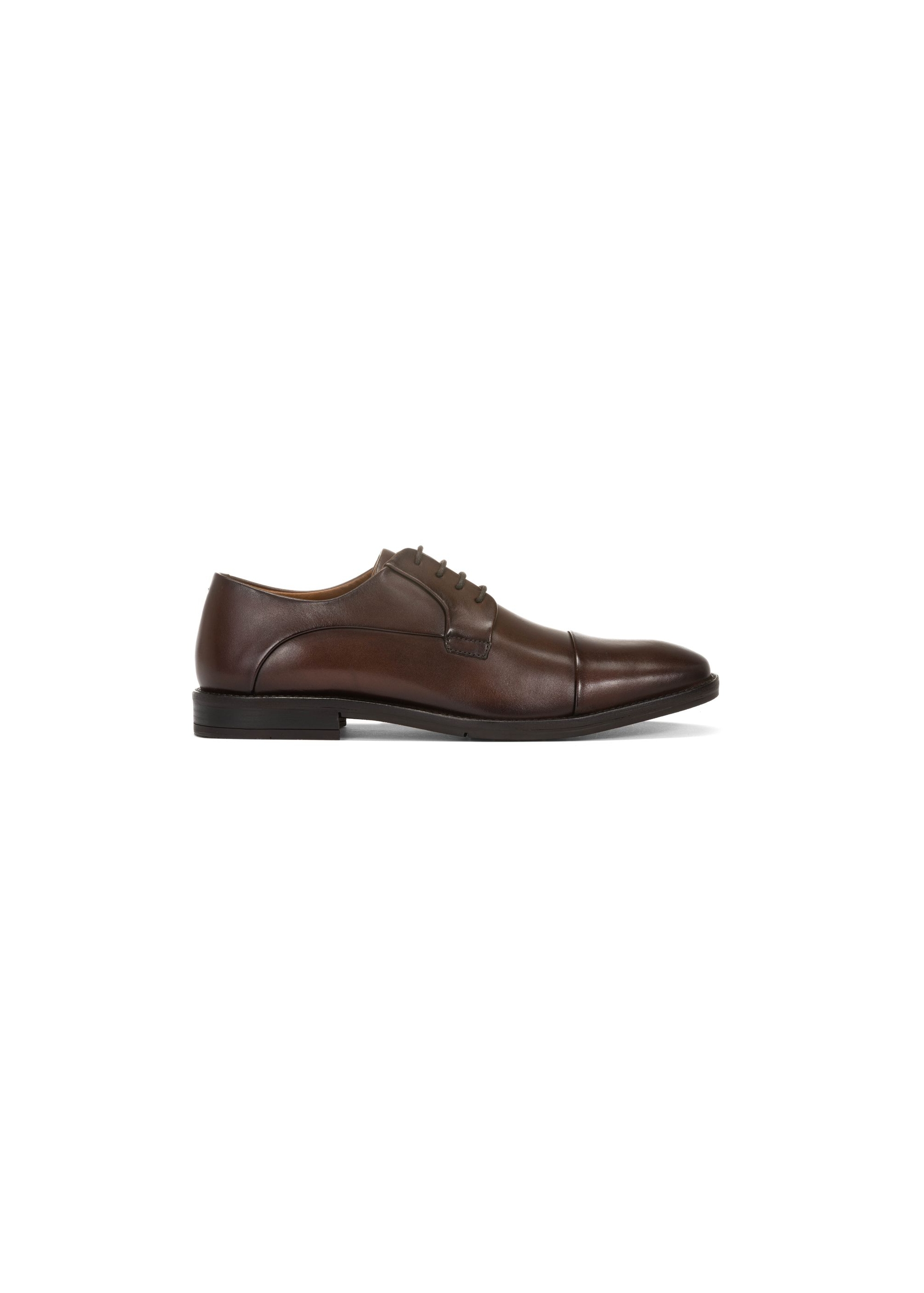 Leather brown men's shoes BUTYM-0483-89(W25)