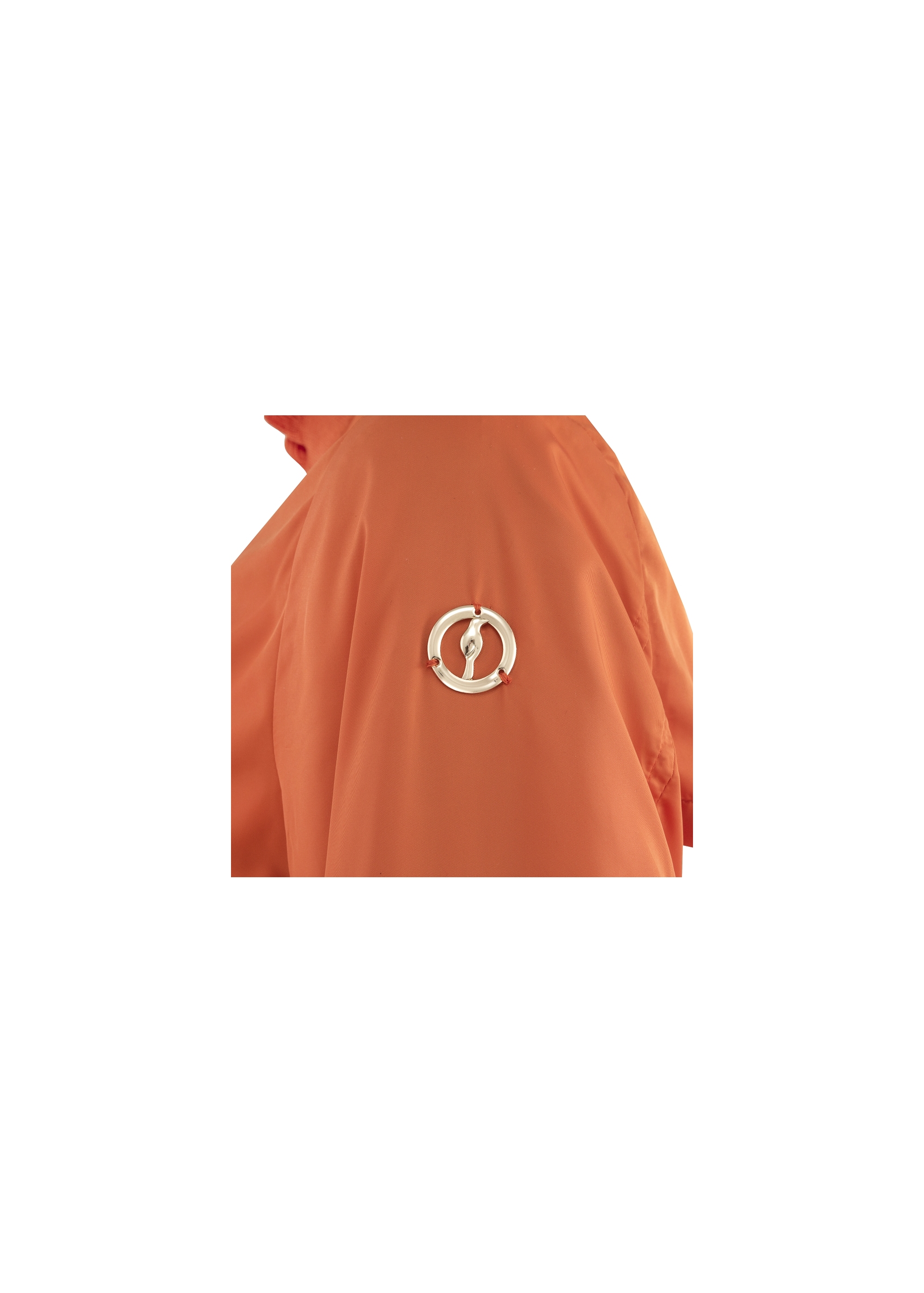 Women's orange bomber jacket KURDT-0159-30(W19)-03