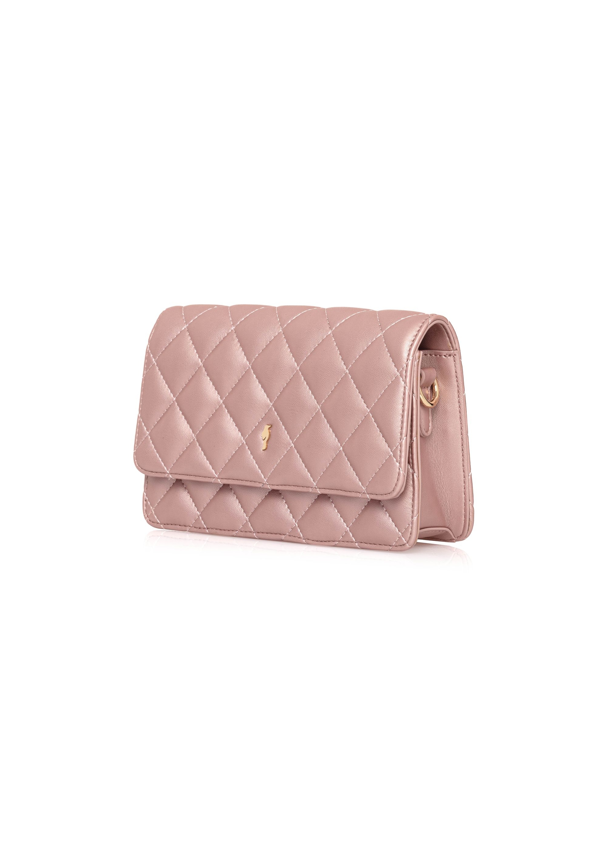 Pink small quilted women's handbag TOREC-1033-31(W25)