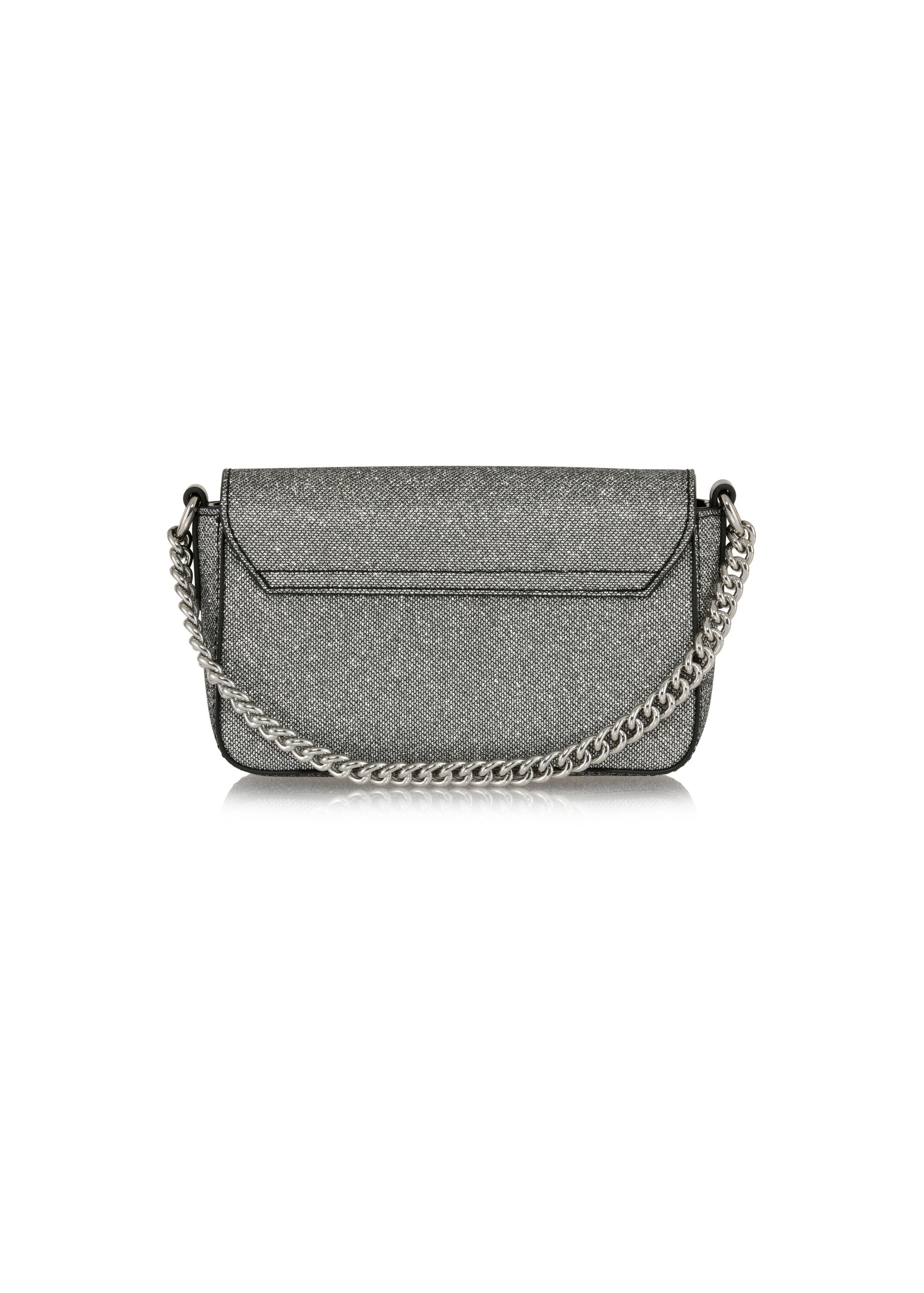 Silver women's clutch bag TOREC-0989-92(Z24)-05