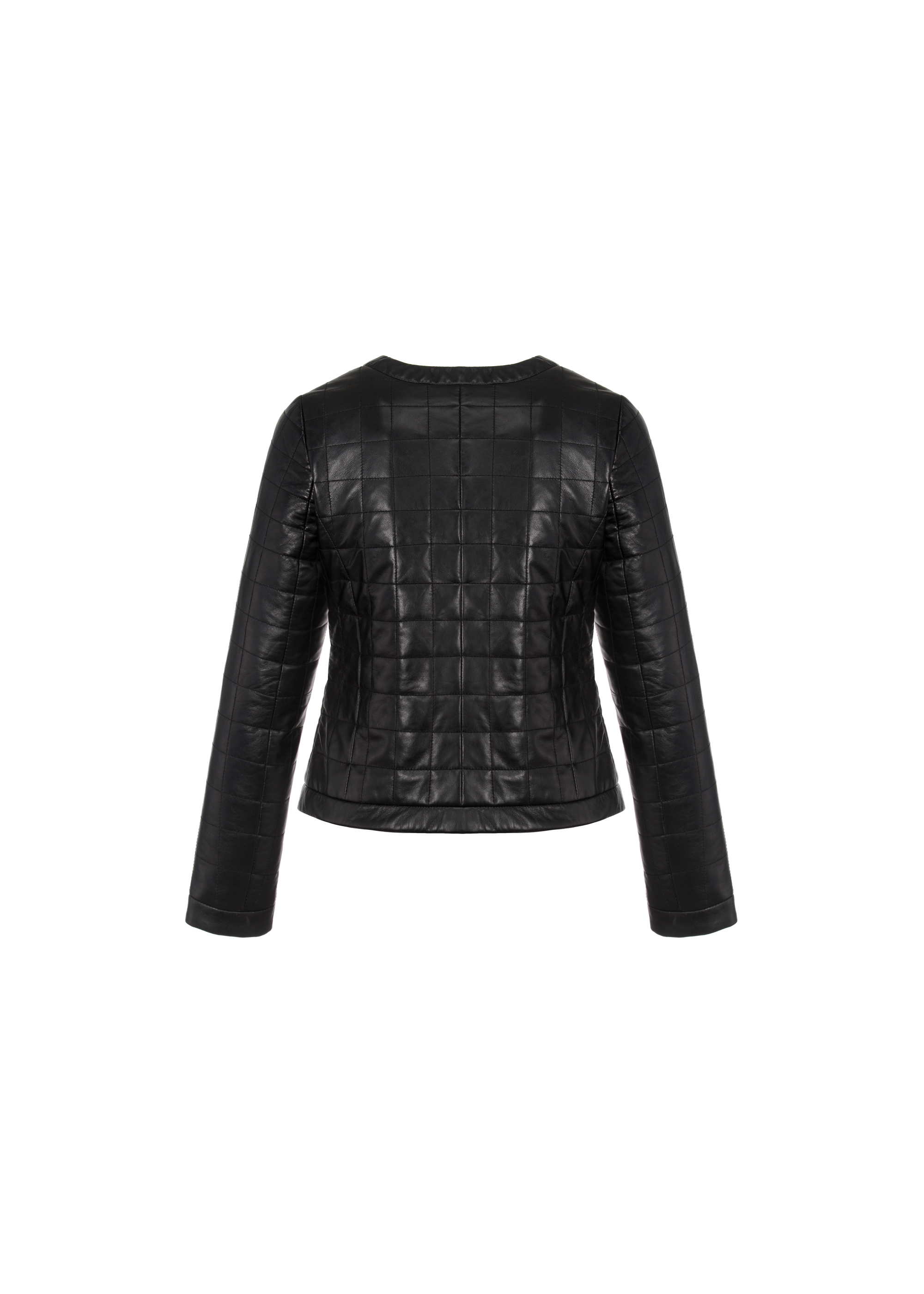 Quilted leather jacket for women KURDS-0417-1036(W23)-03