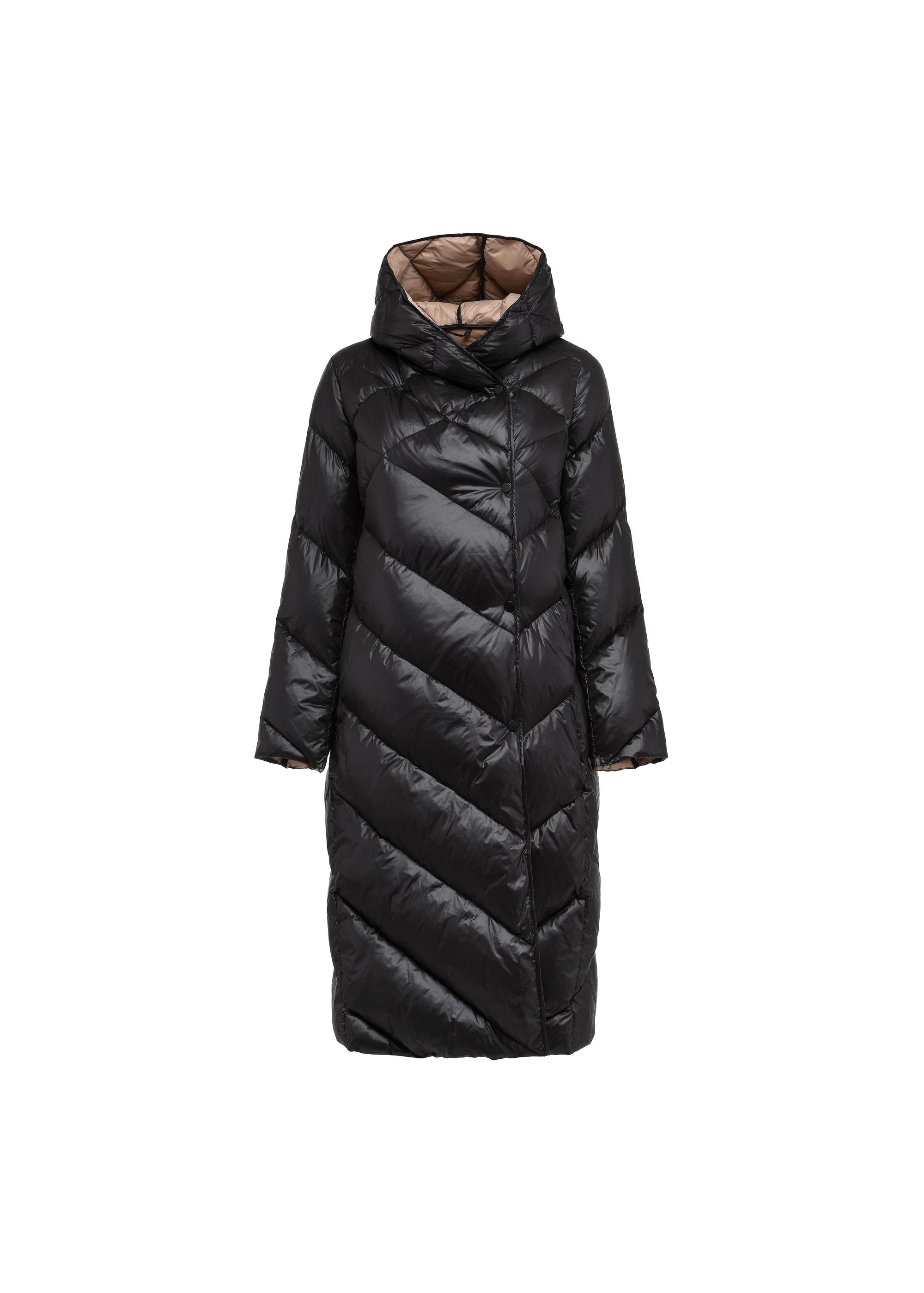 Long quilted women's jacket KURDT-0542-98(Z24)-03