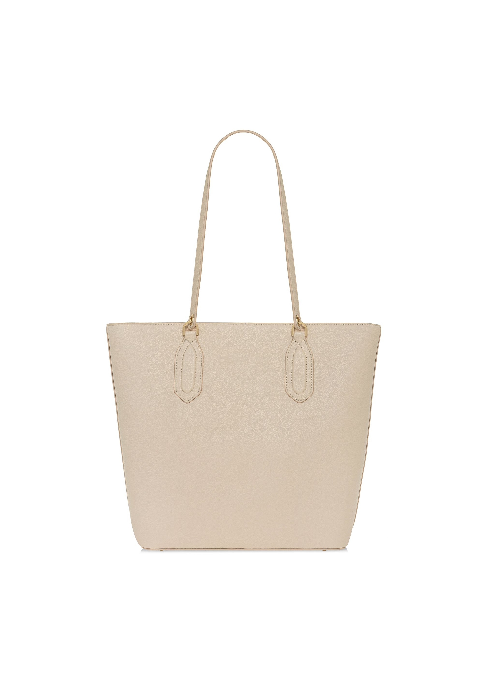 Cream women's shopper bag TOREC-0905A-12(W25)-04