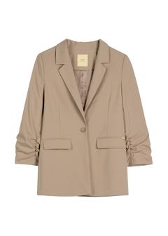 Women's dark beige jacket ZAKDT-0043-1K(W26)