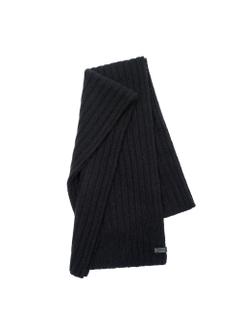Black wool men's scarf SZAMT-0030-99(Z25)