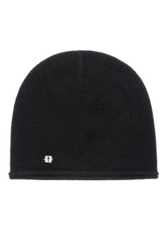 Black cashmere women's hat CZADT-0043-99(Z25)