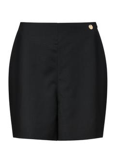 Black elegant women's shorts SZODT-0012-99(W25)