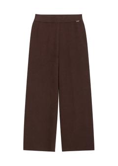Dark brown women's viscose trousers SPODT-0116-1I(Z26)