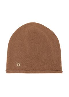 Women's cashmere hat in camel color CZADT-0043-1D(Z26)