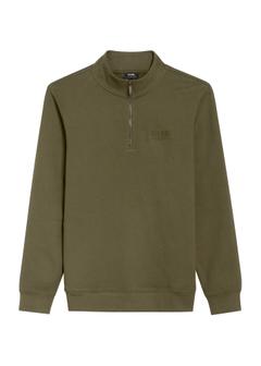Men's sweatshirt without hood in khaki color BLZMT-0067-55(Z25)