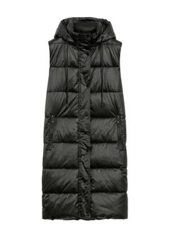 Black insulated women's vest KAMDT-0028-99(Z25)