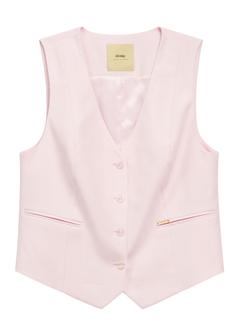 Light pink women's vest KAMDT-0032-5A(W26)