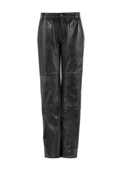 Black women's leather pants SPODS-0040-5512(Z24)