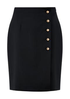 Black women's skirt SPCDT-0103-99(W25)