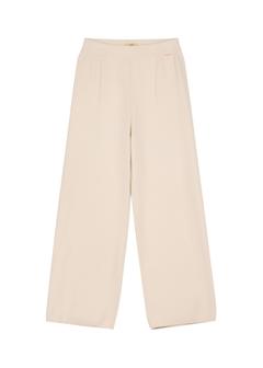 Beige wide leg trousers for women SPODT-0121-1A(W26)