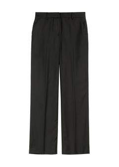 Black women's trousers with a crease SPODT-0114-99(Z25)