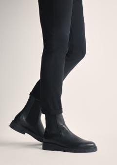 Black leather men's Chelsea boots BUTYM-0462-99(Z25)