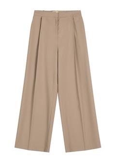 Dark beige women's trousers SPODT-0119-1K(W26)