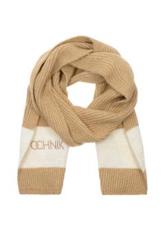 Beige women's scarf with OCHNIK logo SZADT-0125A-81(Z25)