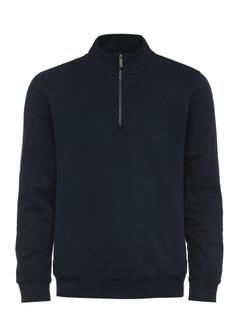 Navy blue men's sweatshirt without hood BLZMT-0067-68(Z24)