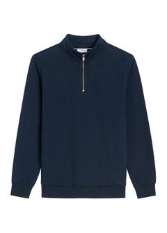 Navy blue knitted men's sweatshirt BLZMT-0084-7E(Z26)