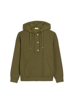 Women's khaki hoodie BLZDT-0111A-8D(W26)