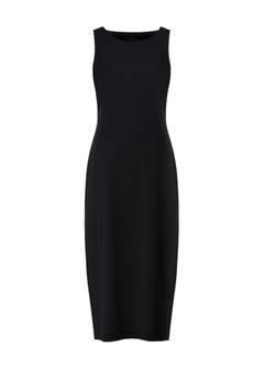 Black long fitted dress SUKDT-0214-99(W25)