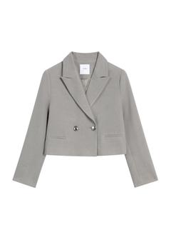 Short women's jacket in gray ZAKDT-0044-91(Z25)