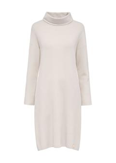 Beige turtleneck dress SUKDT-0206-80(Z24)