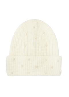 Women's white wool cap CZADT-0202-11(Z25)