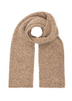 Light brown women's scarf with wool SZADT-0224-1G(Z26)