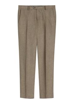 Men's dark brown suit trousers SPOMT-0098-1I(W26)