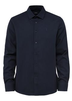 Navy blue men's shirt KOSMT-0334-68(Z24)